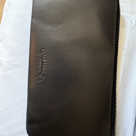 Galen Leather Pen Pouch, Brass Ruler, Motif Paper Clip, zipper bag & more - Picture 3 of 10